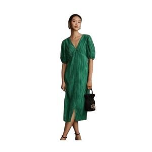 Anthropologie Green Midi Dress